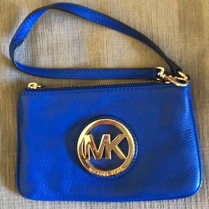 Michael Kors Fulton leather wristlet